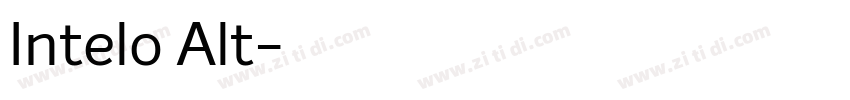 Intelo Alt字体转换
